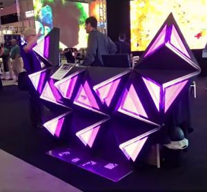 P4 P5 Pixel Pitch DJ <span class=keywords><strong>led</strong></span> signe 3D DJ Console Triangle Intérieur Pantalla Formelle Irrégulière Pantalla Écran <span class=keywords><strong>LED</strong></span> - Product Image 6