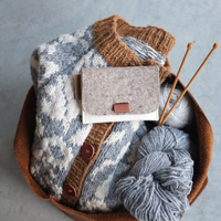 Mini trousse de couture en feutre PU, pochette faite à la main pour aiguilles et fils, sac de rangement simple pour outils de broderie