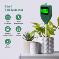 Testeur de sol numérique 3 en 1 pour la fertilité/l'humidité/le pH, testeur de fertilité des nutriments des plantes en pot
