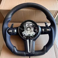 Volant de direction de voiture personnalisé pour BMW M3 M5 E90 E70 E72 E84 E82 E87 E71 F10 F20 F30 F22 en fibre de carbone
