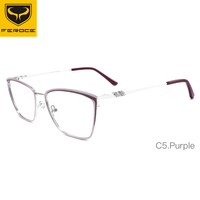 FEROCE Monture de lunettes en métal avec diamant Montures de lunettes en gros Nouveau design de lunettes Lunettes pour femmes
