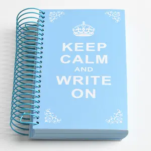 Carnet de notes Keep Calm de taille mini pour planificateur de poche carnet à spirale Queen A7 thikc