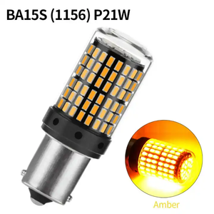 12V 24V Super Bright 1156 1157 BAY15D LED <b>Bulbs</b> Red <b>White</b> Amber 144-SMD 3014 Chips Car Reverse Tail Brake Light <b>Bulb</b> - Product Image 5