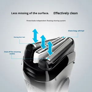<span class=keywords><strong>Rasoir</strong></span> électrique pour homme <span class=keywords><strong>BRAUN</strong></span> 3020s, <span class=keywords><strong>rasoir</strong></span> à mouvement alternatif doux, double alimentation, coupe-barbes, garantie de 24 mois - Cadeau pour - Product Image 2