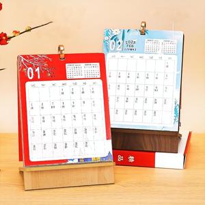 2025 logo in doanh nghiệp sáng tạo đơn giản bằng gỗ Máy tính để bàn tháng lịch kế hoạch - Product Image 4