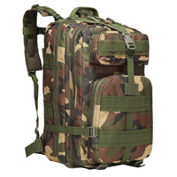 Sac à dos tactique de randonnée AYPPRO 35L avec support de cadre externe, sac à dos en nylon imperméable camouflage pour le trekking et le camping