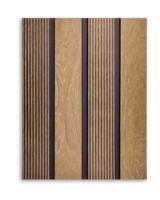 Échantillon de panneau mural en polystyrène AMER, couleur bois coréen, panneau mural en grille PS