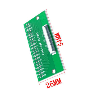 40-Pin 0.5 mét <span class=keywords><strong>Pitch</strong></span> <span class=keywords><strong>FPC</strong></span> ffc Cáp 2.54 mét 1.00 inch <span class=keywords><strong>Pitch</strong></span> SMT Adapter cho thông qua lỗ Dip PCB - Product Image 2