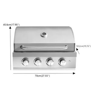 Parrilla de <span class=keywords><strong>Gas</strong></span> para Exteriores de Acero Inoxidable Profesional de 4 Quemadores, Diseño Moderno y de Primera Calidad, Suministro de Fábrica - Product Image 5