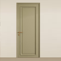 Portes intérieures multiples en MDF vert, modernes, durables, insonorisées, à panneaux plats, design ferme, pour appartements, villas, chambres