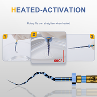 Instrumentos de Endodoncia AI-UB NiTi Activados por Calor, Originales de EE. UU., para Conductos Radiculares, 25 mm, 10 Juegos en Caja
