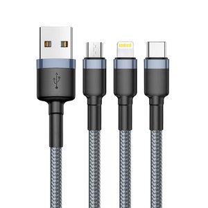 Jiale Cáp <span class=keywords><strong>USB</strong></span> 3A nhanh chóng sạc dây điện thoại di động Micro <span class=keywords><strong>USB</strong></span> Cáp Loại C Cáp <span class=keywords><strong>SuperSpeed</strong></span> truyền dữ liệu nhanh chóng sạc - Product Image 3