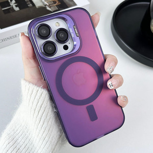Nouveau design mat IMD support de caméra magnétique <span class=keywords><strong>coque</strong></span> de téléphone avec protecteur de caméra pour <span class=keywords><strong>iPhone</strong></span> 16 15 14 13 <span class=keywords><strong>12</strong></span> 11 Pro Max - Product Image 2