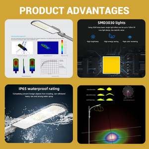 Lampe de rue électrique à angle réglable Nexus, <span class=keywords><strong>lampadaire</strong></span> extérieur étanche IP66 en aluminium 50w 100w 150w 200w LED - Product Image 3