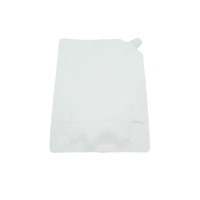 Sachet souple mat personnalisé avec logo, recyclable, à bec verseur, pour emballage de recharge, avec bouchon à bec, vente en gros