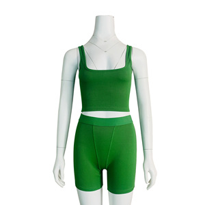 Completo Due Pezzi da <span class=keywords><strong>Donna</strong></span>, Vestibilità Aderente, Tinta Unita, Casual - Product Image 4