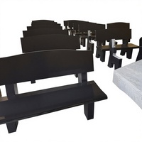 Bancs en granit pour cimetière, bancs d'extérieur en granit et bancs funéraires