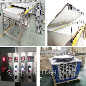 Nouvelle machine d'enrobage et de revêtement au chocolat série SJP1000 certifiée CE avec acier inoxydable SS304, vitesse de convoyage de 3,5 à <span class=keywords><strong>6</strong></span> <span class=keywords><strong>m</strong></span>/min - Product Image 2