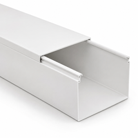 Goulotte de câblage en PVC grande taille, haute capacité, avec couvercle amovible