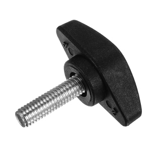 Black Tee Wing Knobs Thumb <b>Screws</b> M6x10mm Standard Male Thread Plastic T Knobs Handles Hand Clamping Knobs Grip Thumb <b>Screw</b> - Product Image 1