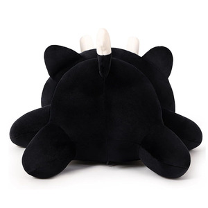 7761 Style gothique broderie grands yeux chat noir en peluche animaux jouets avec visage fantôme doux poupées câlins pour enfants peluche chat noir - Product Image 4
