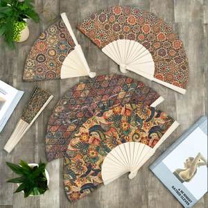 Fatingna Spanish Casual Style Home Decoration Wooden Lotus Fan Environmentally Friendly Folk Art Scenic Spot Engraving <b>Gift</b> Box - Product Image 2