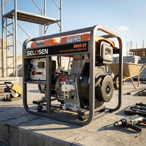 6kVA 110v/220v Open <b>Generator</b> Backup Power Generation Machine 6.2kW 380v Three Phase 400V Start 6900S-3 Complete Generato - Product Image 3