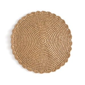 Produit phare : Sets de table en raphia crocheté, couleur naturelle charmante - Product Image 2