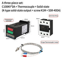 REX-C100 Termostat Industri Digital Termokopel Sekrup Pendingin Solid State Kontrol Suhu Cerdas Plastik ODM OEM
