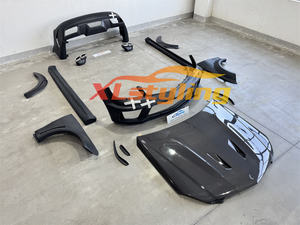 Kit carrosserie XLstyling pour conversion de voiture, pare-chocs avant et arrière en FRP, kit large carrosserie en fibre de carbone pour Benz <span class=keywords><strong>W204</strong></span> <span class=keywords><strong>C63</strong></span> 07-14 - Product Image 2