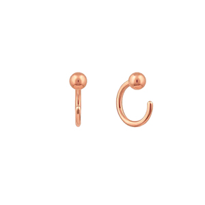 Pendientes minimalistas chapados en oro de Plata de Ley 925 de último diseño - Product Image 5