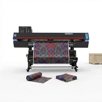 Impresora de Sublimación de Tinta de 1800 mm, Máquina de Impresión con 4 Cabezales I3200, Impresora de Sublimación con Rodillo de Goma