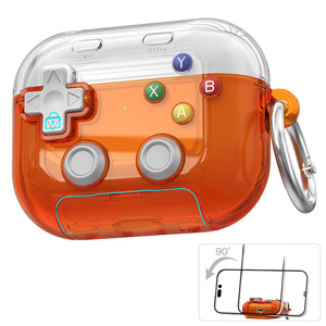 Funda Transparente para Airpods 4/<span class=keywords><strong>Pro</strong></span> <span class=keywords><strong>2</strong></span>/<span class=keywords><strong>Pro</strong></span> 3 con Diseño Retro de Consola de Juegos - Product Image 3