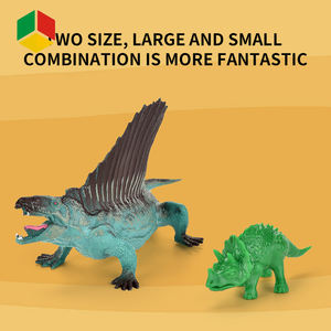 Juego de 45 Juguetes de Dinosaurios de Fábrica QS, Modelo de Animal, Figura de PVC, Simulación de Huevo de Dinosaurio, Rex, <span class=keywords><strong>Saichania</strong></span>, Pterosaurio, Juguetes Sólidos y Resistentes - Product Image 3