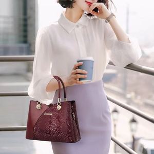 Whole Lady's Purse Adjustable <b>Shoulder</b> <b>Strap</b> Crossbody Bag Waterproof PU Handbags - Product Image 4
