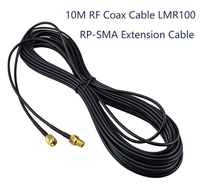 Câble d'extension d'antenne WiFi LMR100 RP-SMA mâle vers RP-SMA femelle pour caméra mobile extérieure