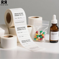 Étiquette de médecine multicouches personnalisée Étiquette d'impression double couche Étiquette pelable pour les soins de la peau Autocollant de livret de systèmes cliniques