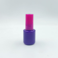 Flacons de vernis à ongles en gel UV vides de 10 ml, forme ronde, avec logo personnalisé et bouchon pinceau, vente en gros