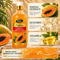 1000ml Papaya Douchegel Lichaamswas met pomp voor zachte dagelijkse reiniging en een fris, zacht aanvoelend gevoel voor de huid. Fruit-geïnspireerd private label.