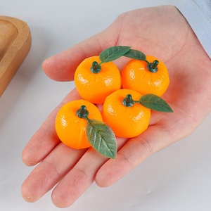 Mini Nhựa Đường Cam Nhân Tạo Trái Cây Trang Trí Với Lá Mô Hình Thực Tế 2.8Cm Thân Thiện Với Môi Chất Lượng Cao Trang Trí Nội Thất - Product Image 4