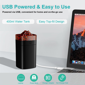 Nouveau diffuseur de parfum portable USB pour voiture, diffuseur d'huiles essentielles, mini humidificateur, diffuseur d'arômes volcan - Product Image 5