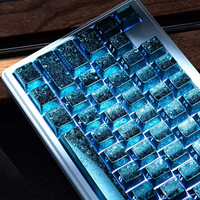 Metallic Silver Aluminum Keycaps for Mechanical Keyboard 68/75 Manufacture's Product