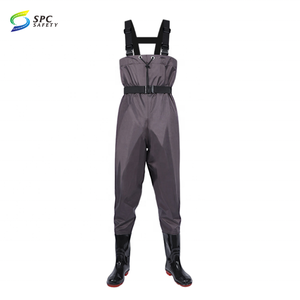 <span class=keywords><strong>Bottes</strong></span> de pêcheur imperméables unisexes à sangle réglable Travail à la ferme Noir Léger Nylon PVC <span class=keywords><strong>Bottes</strong></span> de pêcheur à hauteur de la hanche pour hommes et femmes - Product Image 6