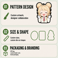 Pegatinas Lenticulares 3D con Movimiento de Anime de Chicas Lindas, Impresión Joyprint, Resistentes al Agua, para Coche, Portátil, Refrigerador