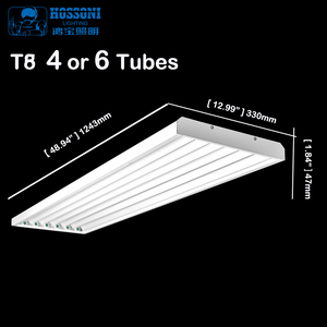Tubo UVC de <span class=keywords><strong>4</strong></span> pies T5 <span class=keywords><strong>T8</strong></span> <span class=keywords><strong>4</strong></span> a 8 lámparas, modelo fluorescénico, accesorio de luz LED lineal, bahía alta, Utilidad de almacén - Product Image 4