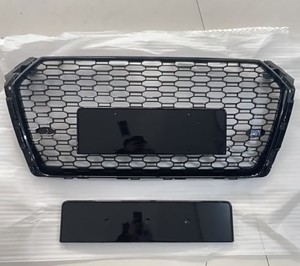 Parrilla Delantera de Alta Calidad para Auto <span class=keywords><strong>A4</strong></span> S4, Diseño de Panal de Abeja, Color Negro Brillante, Fibra de Carbono, para <span class=keywords><strong>Audi</strong></span> <span class=keywords><strong>A4</strong></span> S4 B9 2017 2018 <span class=keywords><strong>2019</strong></span> - Product Image 4