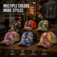 Casquette Trucker Tie-Dye pour Femme avec Maille au Dos et Visière Courbée – Gorras Trucker Boutique Unique et Réglable