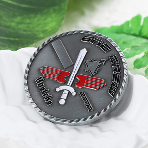 Moneda Conmemorativa de Metal Personalizada, Moneda de Desafío de Metal, Aleación de Zinc <span class=keywords><strong>con</strong></span> Esmalte Multicolor, Logotipo Metálico, <span class=keywords><strong>con</strong></span> Borde de Cuerda - Product Image 2