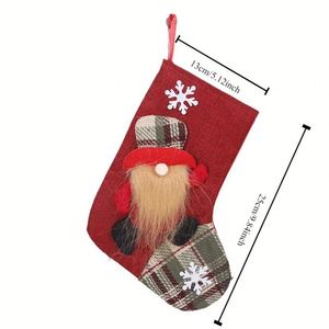 Nouvelles décorations transfrontalières, poupées sans visage, chaussettes de Noël écologiques, sac cadeau - Product Image 2