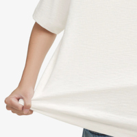 T-shirt pour homme en coton 100% tricoté texturé d'inspiration vintage, coupe classique douce, col ras du cou, manches courtes, élégance texturée, personnalisable, haute qualité